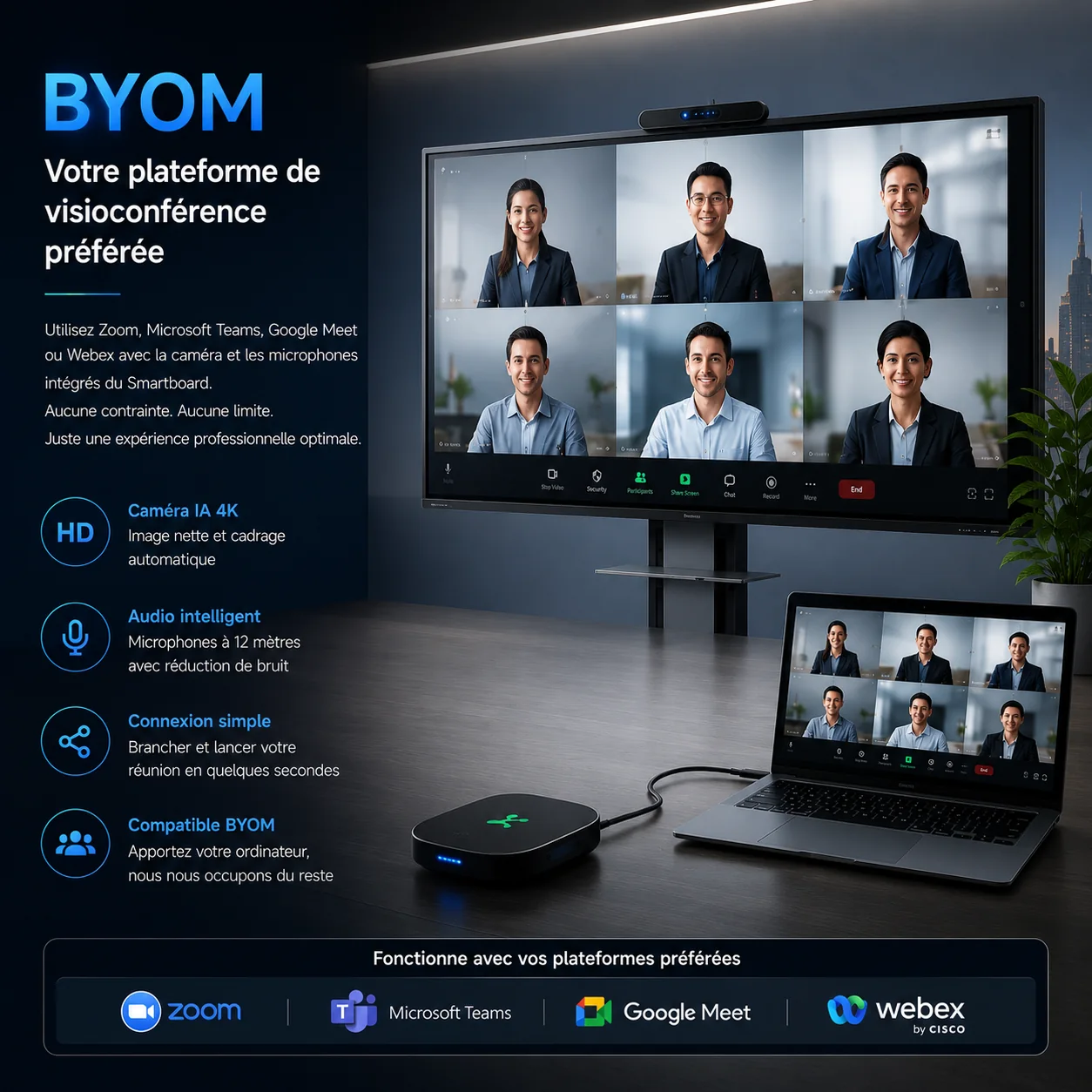 BYOM visioconference Votre plateforme de visioconference preferee